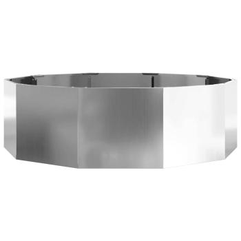 Pflanzkübel Silber 120 x 120 x 35 cm Verzinkter Stahl