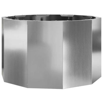 Pflanzkübel Silber 60 x 60 x 35 cm Verzinkter Stahl