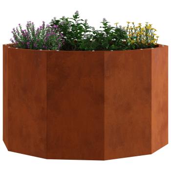 Pflanzkübel Rostig 60 x 60 x 35 cm Wetterfeststahl