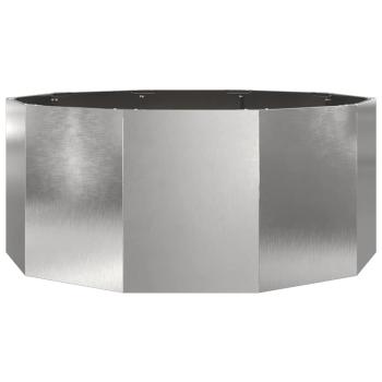 Pflanzkübel Silber 120 x 120 x 50 cm Edelstahl
