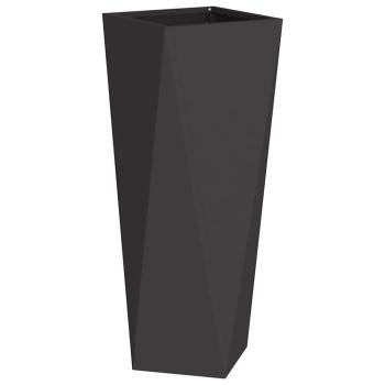 Pflanzkübel 2 Stk. Schwarz 30 x 30 x 75 cm Stahl
