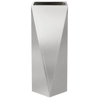 Pflanzkübel Silber 30 x 30 x 75 cm Edelstahl