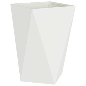 Pflanzkübel Weiß 50 x 50 x 75 cm Stahl