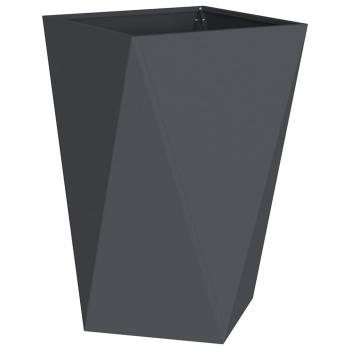 Pflanzkübel Anthrazit 50 x 50 x 75 cm Stahl