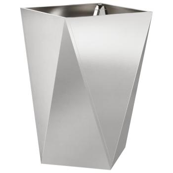 Pflanzkübel 2 Stk. Silber 50 x 50 x 75 cm Edelstahl