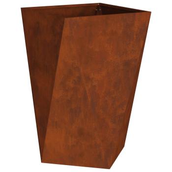 Pflanzkübel Rostig 50 x 50 x 75 cm Wetterfeststahl