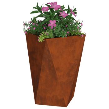 Pflanzkübel Rostig 50 x 50 x 75 cm Wetterfeststahl