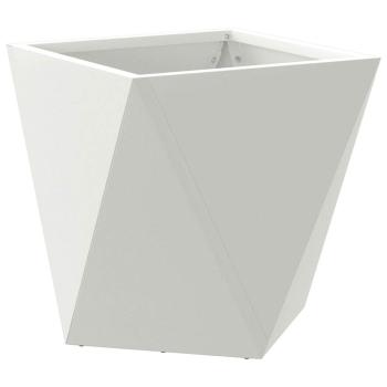 Pflanzkübel Weiß 30 x 30 x 30 cm Stahl