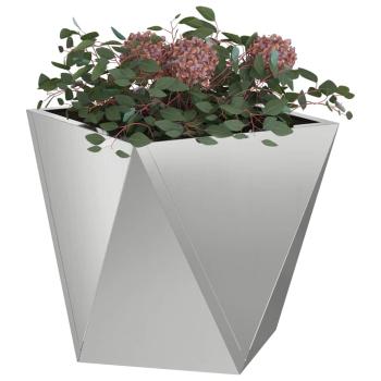Pflanzkübel 2 Stk. Silber 30 x 30 x 30 cm Verzinkter Stahl