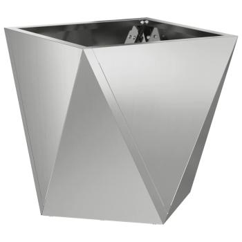 Pflanzkübel 2 Stk. Silber 30 x 30 x 30 cm Verzinkter Stahl