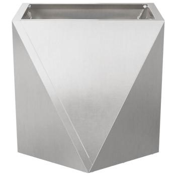 Pflanzkübel Silber 40 x 40 x 40 cm Edelstahl