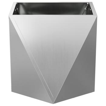 Pflanzkübel Silber 40 x 40 x 40 cm Verzinkter Stahl