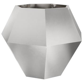 Pflanzkübel Silber 100 x 100 x 80 cm Edelstahl