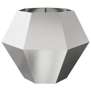 Pflanzkübel Silber 100 x 100 x 80 cm Edelstahl