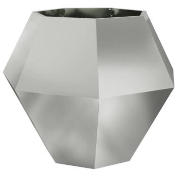 Pflanzkübel Silber 100 x 100 x 80 cm Verzinkter Stahl