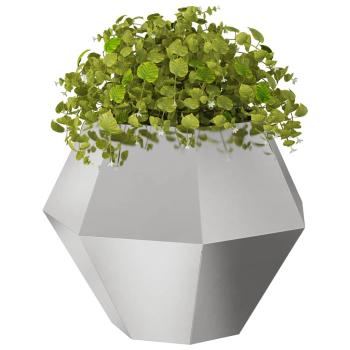 Pflanzkübel 2 Stk. Silber 75 x 75 x 60 cm Edelstahl