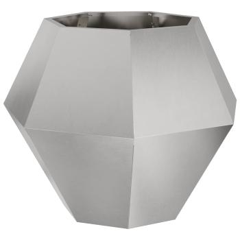 Pflanzkübel 2 Stk. Silber 75 x 75 x 60 cm Edelstahl