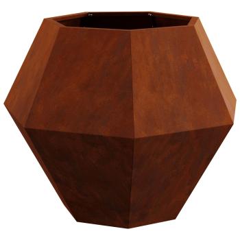 Pflanzkübel Rostoptik 75 x 75 x 60 cm Wetterfeststahl