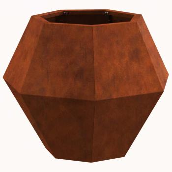 Pflanzkübel Rostoptik 50 x 50 x 40 cm Wetterfeststahl