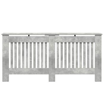 Heizkörperabdeckung Betongrau 172 x 19 x 81,5 cm Holzwerkstoff