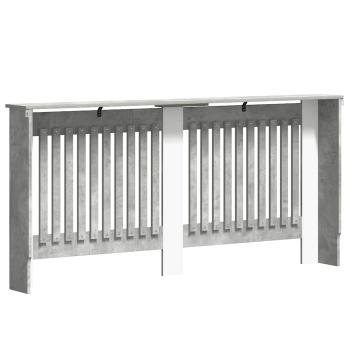 Heizkörperabdeckung Betongrau 172 x 19 x 81,5 cm Holzwerkstoff