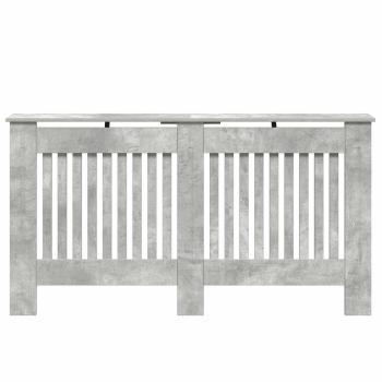 Heizkörperabdeckung Betongrau 152 x 19 x 81,5 cm Holzwerkstoff