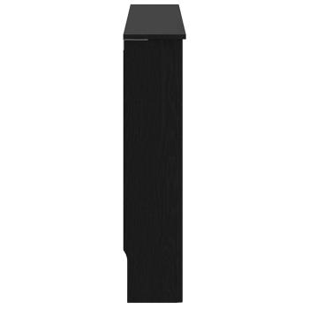 Heizkörperabdeckung Schwarz Eichen-Optik 152 x 19 x 81,5 cm