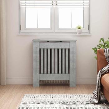 ARDEBO.de - Heizkörperabdeckung Betongrau 78 x 19 x 81,5 cm Holzwerkstoff