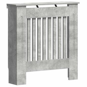 Heizkörperabdeckung Betongrau 78 x 19 x 81,5 cm Holzwerkstoff