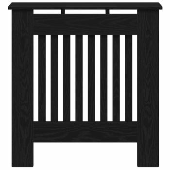 Heizkörperabdeckung Schwarz Eichen-Optik 78 x 19 x 81,5 cm