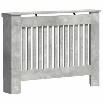 Heizkörperabdeckung Betongrau 112 x 19 x 81,5 cm Holzwerkstoff