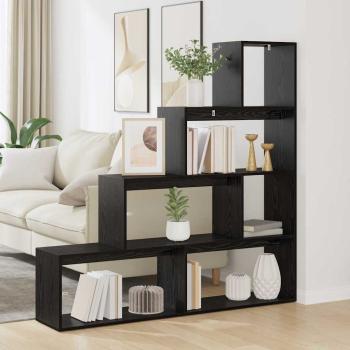 ARDEBO.de - Raumteiler Bücherregal 143,5 x 29 x 143,5 cm Holzwerkstoff