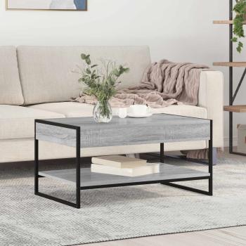 ARDEBO.de - Couchtisch Graues Sonoma 80 x 50 x 40 cm Holzwerkstoff