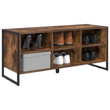 Schuhschrank 100 x 35 x 44 cm Holzwerkstoff Raucharbe