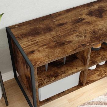 Schuhschrank 100 x 35 x 44 cm Holzwerkstoff Raucharbe