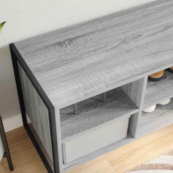 Schuhschrank 100 x 35 x 44 cm Holzwerkstoff Graues Sonoma