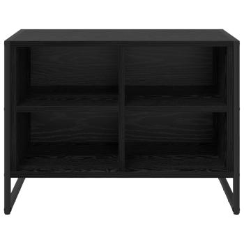 Schuhschrank 60 x 35 x 44 cm Holzwerkstoff Schwarz Eichen-Optik