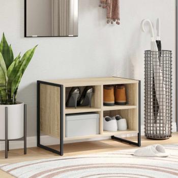 ARDEBO.de - Schuhschrank 60 x 35 x 44 cm Holzwerkstoff Sonoma