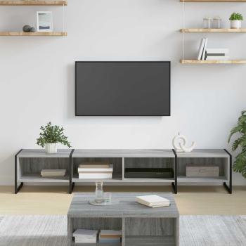 ARDEBO.de - TV-Schränk 170,5 x 36 x 30,5 cm Graues Sonoma Holzwerkstoff