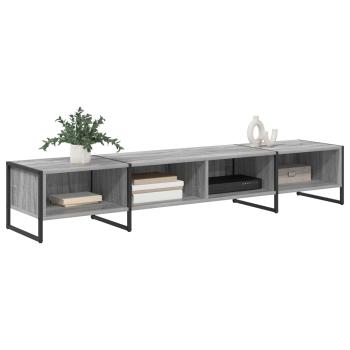 TV-Schränk 170,5 x 36 x 30,5 cm Graues Sonoma Holzwerkstoff