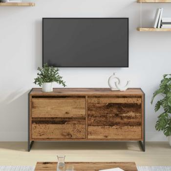 ARDEBO.de - TV-Schränk 100 x 36 x 49.5 cm Altholz Holzwerkstoff