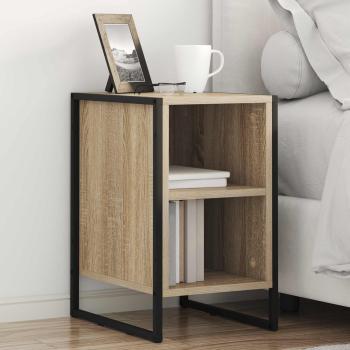 ARDEBO.de - Nachttisch 2 stk. Sonoma 39,5 x 30 x 50 cm Holzwerkstoff