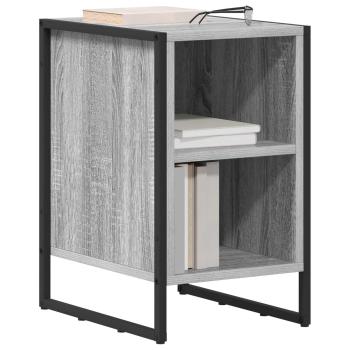 Nachttisch 2 stk. Graues Sonoma 39,5 x 30 x 50 cm Holzwerkstoff