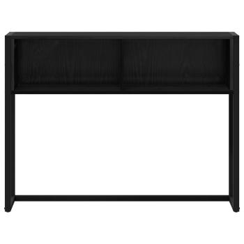Beistelltisch Schwarz Eichen-Optik 100 x 36 x 75 cm
