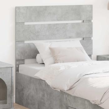 ARDEBO.de - Kopfteil Beton Grau Holzwerkstoff