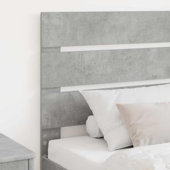 Kopfteil Beton Grau Holzwerkstoff