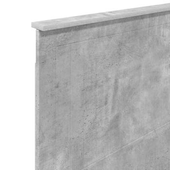 Kopfteil Beton Grau Holzwerkstoff