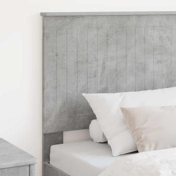 Kopfteil Beton Grau Holzwerkstoff