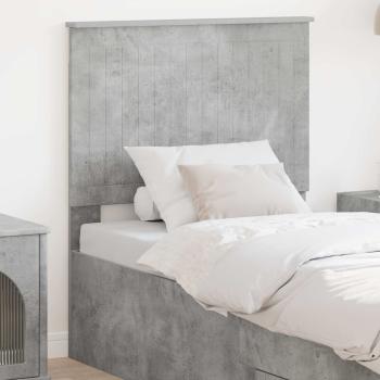 ARDEBO.de - Kopfteil Beton Grau Holzwerkstoff
