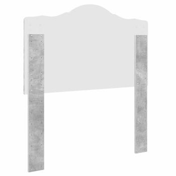 Kopfteil Beton Grau Holzwerkstoff